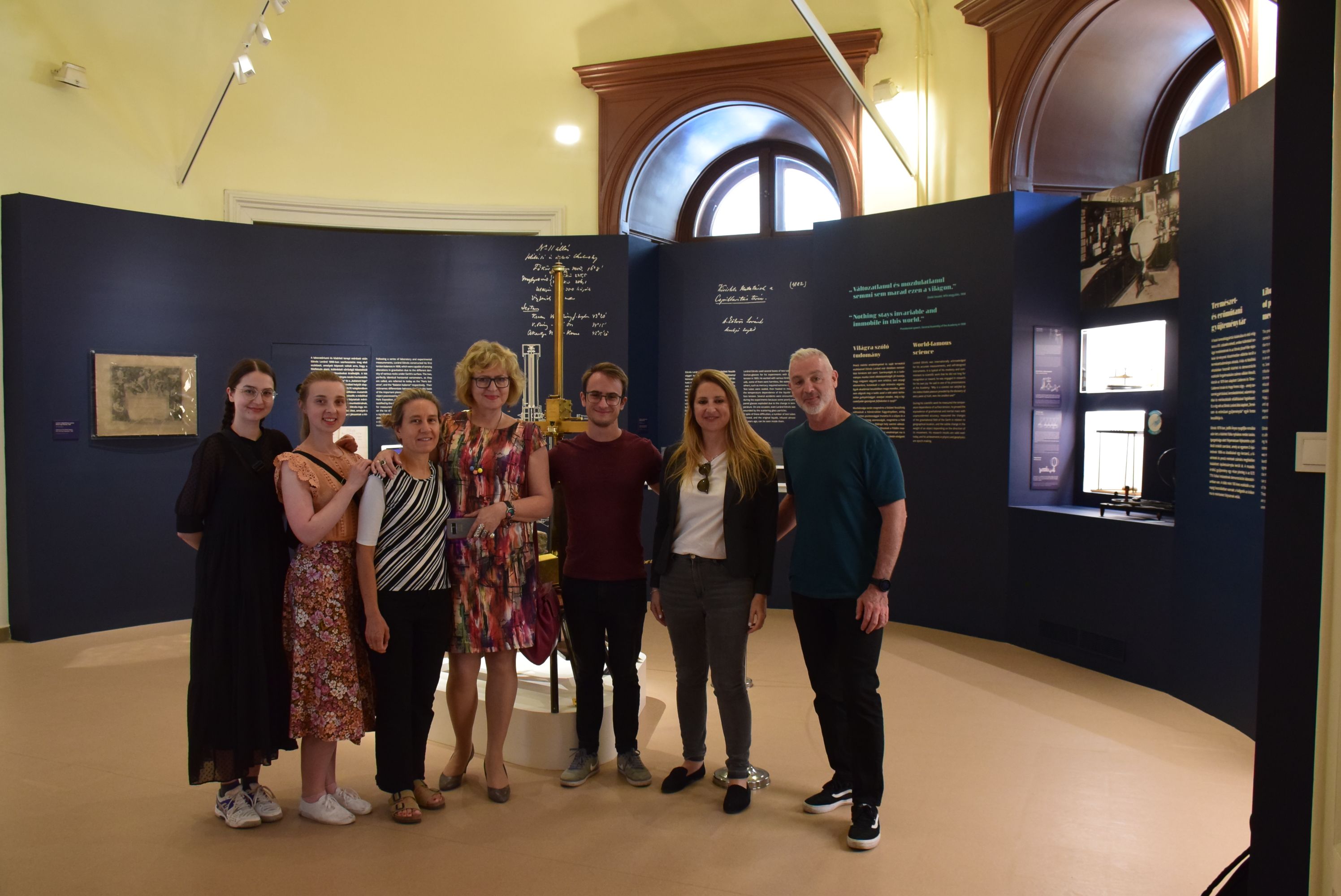 Israeli delegation at Eötvös Exhibition