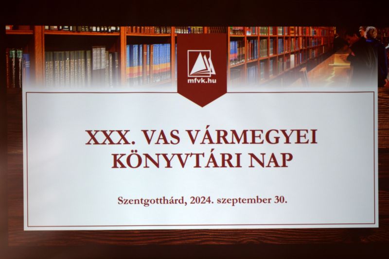 XXX. Vas Vármegyei Könyvtári Nap