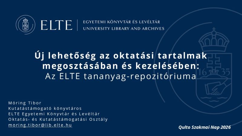 The first slide of the presentation